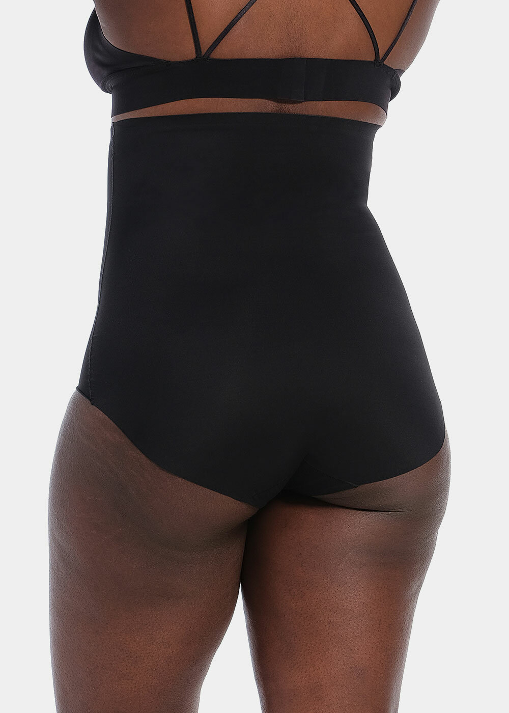 SPANX Spotlight On Lace Medium Control Very Black Brief Panty NEW Womens Sz  M