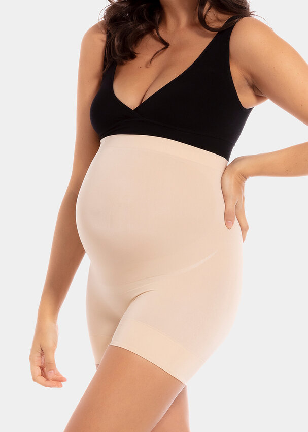  Rheane Maternity Dress for Photoshoot Maternity Shapewear  Pregnancy Underwear High Waist Shapewear Maternity Underwear Pregnancy  Shapewear 2PCS Black+Black S : ביגוד, נעליים ותכשיטים